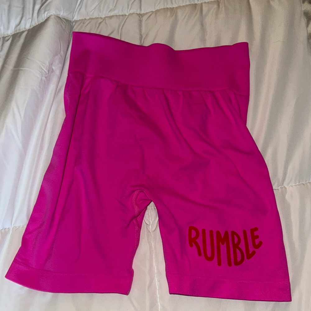 Rumble boxing ribbed shorts never worn